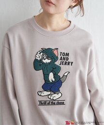 TOM and JERRY トムとジェリー サガラ刺繍スウェット