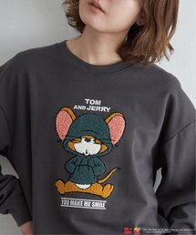 TOM and JERRY トムとジェリー サガラ刺繍スウェット