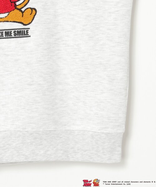 notch.(ノッチ)の「TOM and JERRY トムとジェリー サガラ刺繍スウェット(スウェット・レディース・グリーン/ブラウン/グレー/ブラック・M)」の11枚目の写真