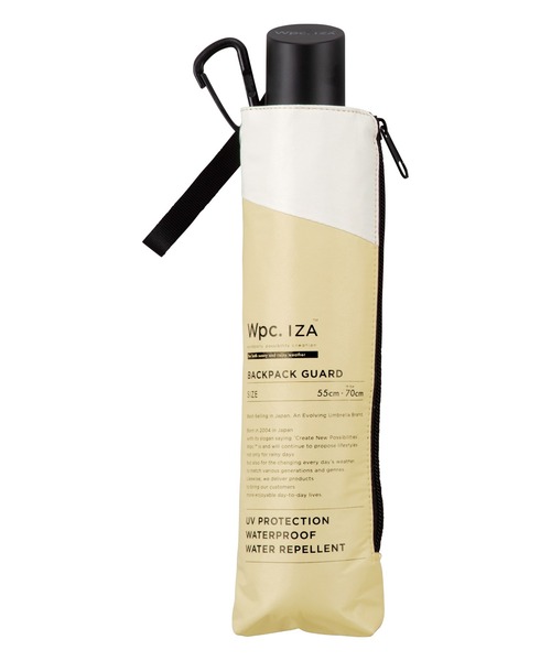 IZA（イーザ）の「完全遮光 IZA【BACKPACK GUARD】 日傘 折りたたみ バックパックガード Wpc.（折りたたみ傘・メンズ・ホワイト×ブラック/ライトグレー系/ベージュ系その他/ブラック×グレー・FREE）」の18枚目の写真