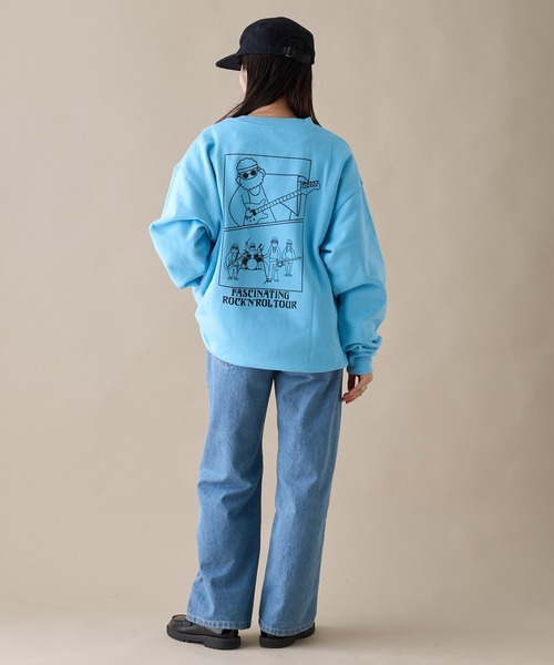 セール】【ojisan】ユニセックスワンポイント刺繍バックプリント