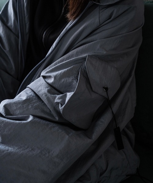 Utusiyo（ウツシヨ）の「nylon jacket 夜縹（ナイロンジャケット・メンズ・ブラック/グレイッシュブルー・FREE）」の12枚目の写真
