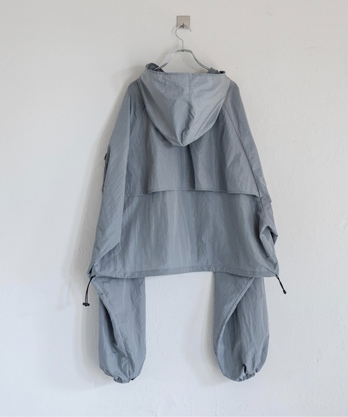 Utusiyo（ウツシヨ）の「nylon jacket 夜縹（ナイロンジャケット・メンズ・ブラック/グレイッシュブルー・FREE）」の16枚目の写真
