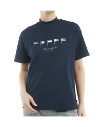 マルチフラッグ リラックス半袖モックネック レディース 25SS】WOMEN ESSENTIALモックネック ブラック