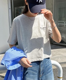 The beginningロゴプリント半袖Tシャツ