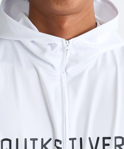 Quiksilver(クイックシルバー)の「QUIKSILVER/クイックシルバー 水着 ラッシュガード ジップフーディ パーカー BIG CLICKER ZIP HOODIE QLY251032(ラッシュガード・メンズ・ホワイト/ブラック・M/L/XL)」の11枚目の写真