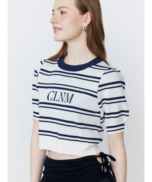 CALNAMUR（カルナムール）の「LOGO JACQUARD KNIT/ロゴジャガードニット（ニット/セーター・レディース・オフホワイト/その他1/ピンク・FREE）」の15枚目の写真