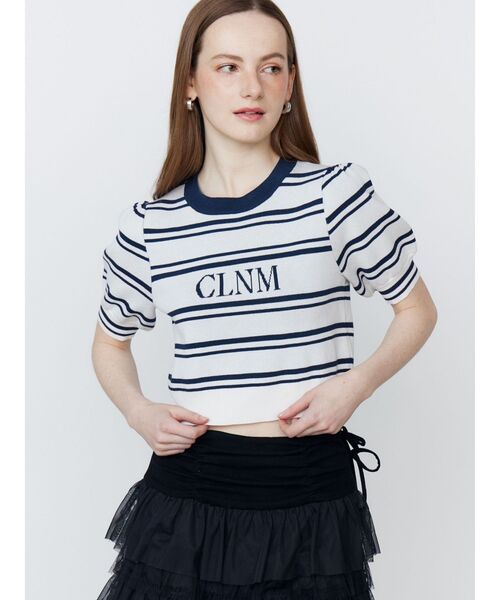 CALNAMUR（カルナムール）の「LOGO JACQUARD KNIT/ロゴジャガードニット（ニット/セーター・レディース・オフホワイト/その他1/ピンク・FREE）」の17枚目の写真