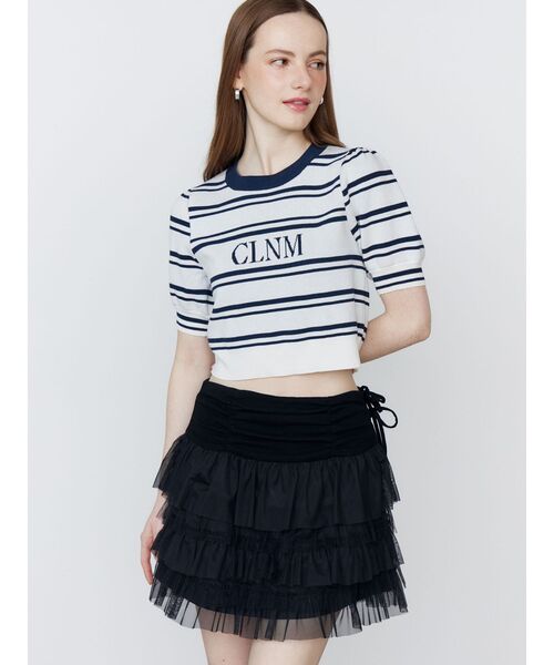 CALNAMUR（カルナムール）の「LOGO JACQUARD KNIT/ロゴジャガードニット（ニット/セーター・レディース・オフホワイト/その他1/ピンク・FREE）」の19枚目の写真