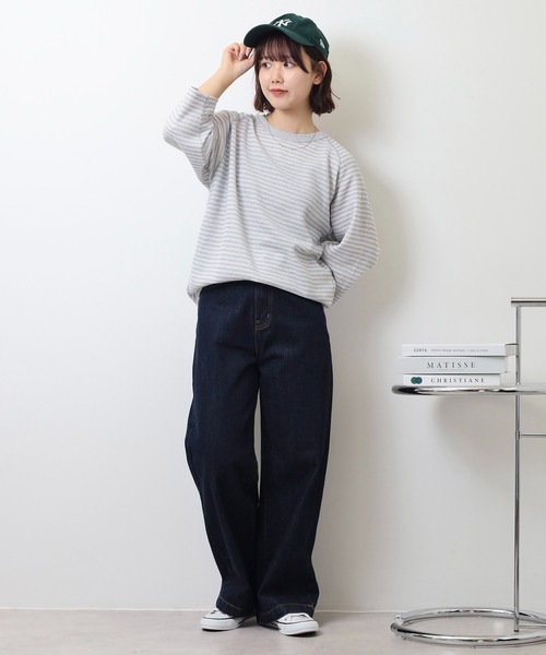 JEMORGAN(ジェーイーモーガン)の「JEMORGAN ワッフルボーダー7分袖T(Tシャツ/カットソー・メンズ・ネイビー/ナチュラル/杢グレー・M/XL/L)」の14枚目の写真