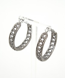 an meets zakka チェーンリングフープメタルピアス