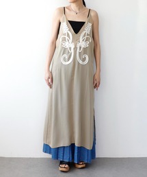 Three Four Time | モチーフコード刺繍キャミワンピース(ワンピース)