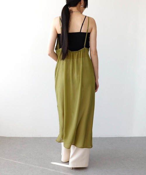 Three Four Time（ｽﾘｰﾌｫｰﾀｲﾑ）の「モチーフコード刺繍キャミワンピース（ワンピース・レディース・ブラック/カーキ/ベージュ・FREE）」の12枚目の写真