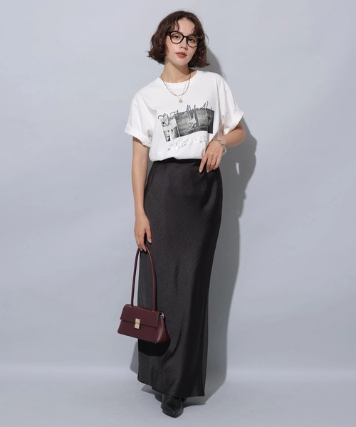 サテンスカート（スカート）｜Arpege story（アルページュ