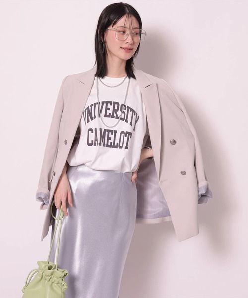 Arpege story（アルページュストーリー）の「サテンスカート（スカート・レディース・ブラウン/ライトイエロー/ブラック/ブルーグレー・0/2/1）」の15枚目の写真