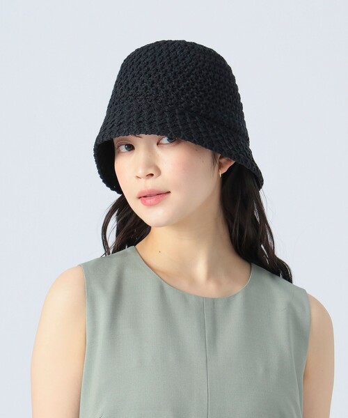 BEAMS HEART（ビームスハート）の「鍵編み風 クロシェハット（ハット・レディース・ブラウン/ブラック/ホワイト系その他5・ONE SIZE）」の3枚目の写真