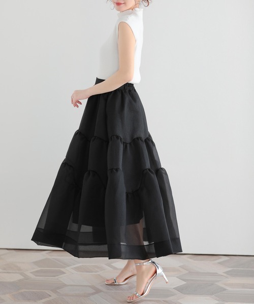 Fit more（フィットモア）の「クリンクルシアーオーガンジーティアード