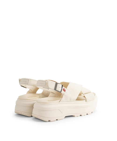 HUNTER（ハンター）の「ユニセックス シティ リベル ウェビング クロスオーバー サンダル（サンダル・レディース・ブラック/ホワイト・UK3/UK4/UK5/UK6/UK7/UK8/UK9）」の8枚目の写真