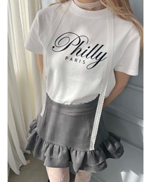 【プチプラ\2199★】PHILLY ロゴ刺繍Tシャツ