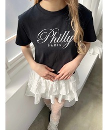 【プチプラ\2199★】PHILLY ロゴ刺繍Tシャツ