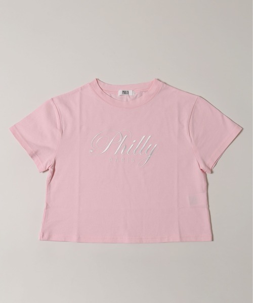 PHILLY(フィリー)の「【プチプラ\2199★】PHILLY ロゴ刺繍Tシャツ(Tシャツ/カットソー・レディース・ホワイト/ピンク/ブラック・FREE)」の18枚目の写真