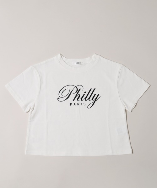 PHILLY(フィリー)の「【プチプラ\2199★】PHILLY ロゴ刺繍Tシャツ(Tシャツ/カットソー・レディース・ホワイト/ピンク/ブラック・FREE)」の16枚目の写真