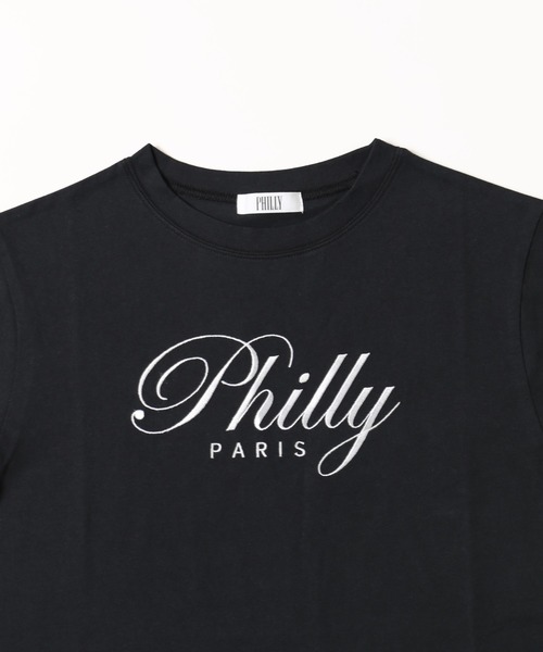 PHILLY(フィリー)の「【プチプラ\2199★】PHILLY ロゴ刺繍Tシャツ(Tシャツ/カットソー・レディース・ホワイト/ピンク/ブラック・FREE)」の19枚目の写真