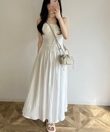 merrylatte | バックオープンフレアキャミワンピ(ワンピース)