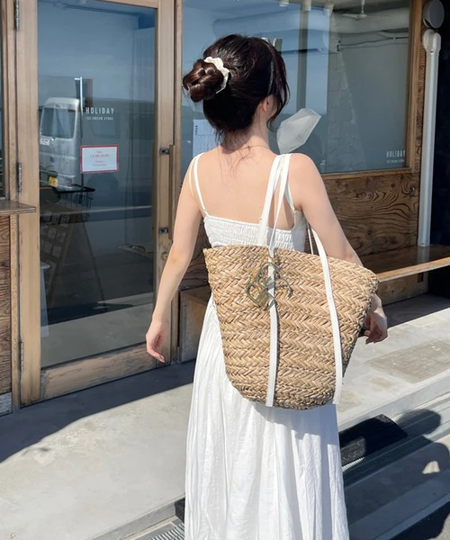 merrylatte（メリーラテ）の「バックオープンフレアキャミワンピ（ワンピース・レディース・ホワイト・FREE）」の6枚目の写真