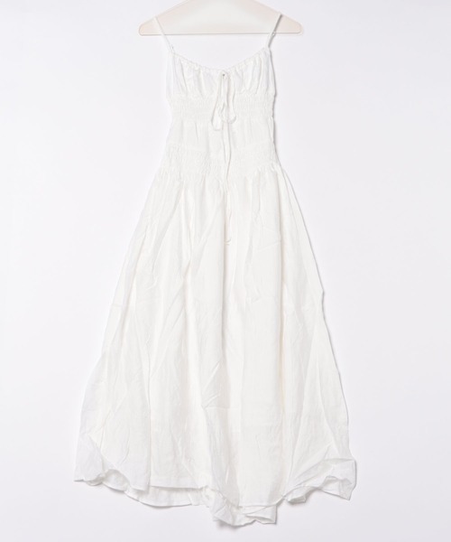 merrylatte（メリーラテ）の「バックオープンフレアキャミワンピ（ワンピース・レディース・ホワイト・FREE）」の13枚目の写真