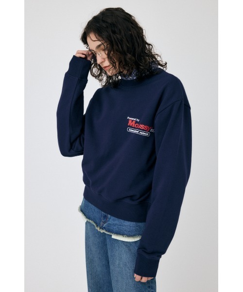MOUSSY(マウジー)の「MOUSSY NETWORK プルオーバー(スウェット・レディース・ネイビー/杢グレー/ホワイト・FREE)」の9枚目の写真