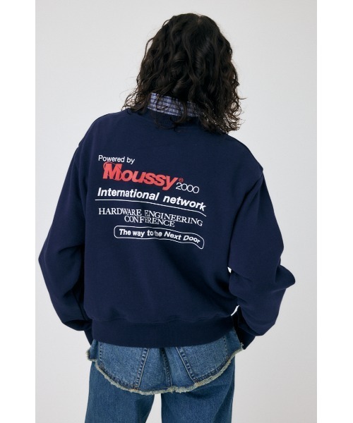 MOUSSY(マウジー)の「MOUSSY NETWORK プルオーバー(スウェット・レディース・ネイビー/杢グレー/ホワイト・FREE)」の10枚目の写真