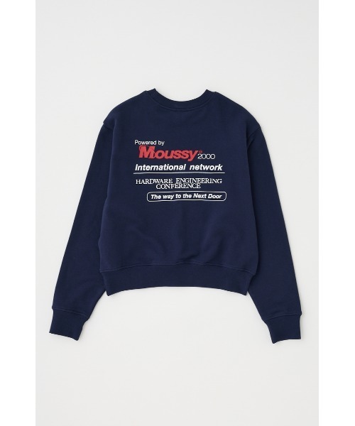 MOUSSY(マウジー)の「MOUSSY NETWORK プルオーバー(スウェット・レディース・ネイビー/杢グレー/ホワイト・FREE)」の14枚目の写真