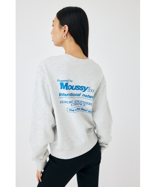 MOUSSY(マウジー)の「MOUSSY NETWORK プルオーバー(スウェット・レディース・ネイビー/杢グレー/ホワイト・FREE)」の15枚目の写真