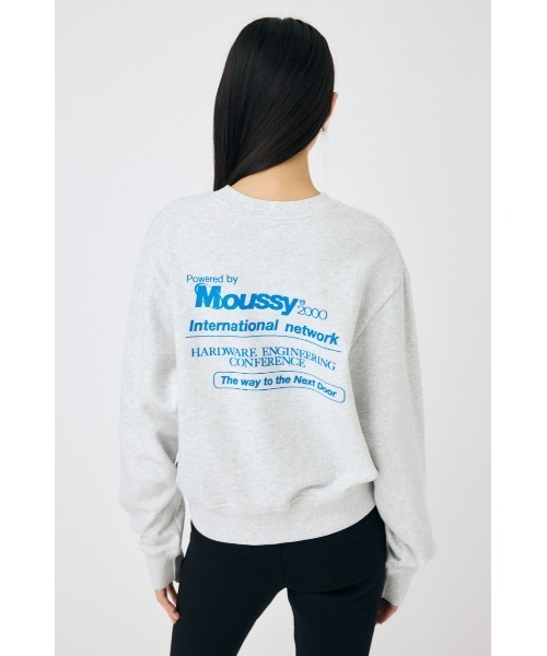 MOUSSY(マウジー)の「MOUSSY NETWORK プルオーバー(スウェット・レディース・ネイビー/杢グレー/ホワイト・FREE)」の16枚目の写真