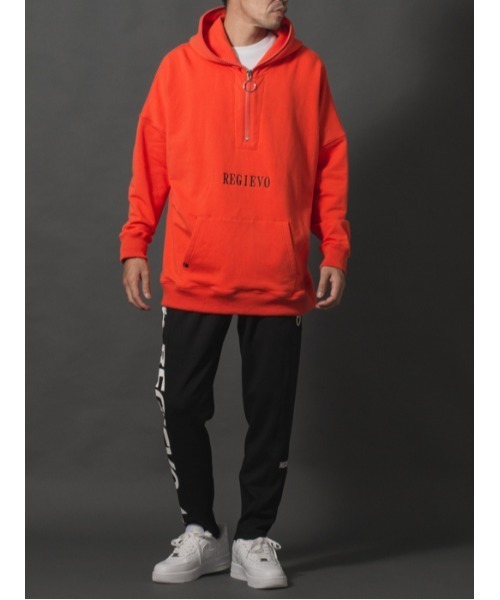 REGIEVO（レジエボ）の「【REGIEVO】ネオンカラー / ハーフジップ プルパーカー（パーカー・メンズ・ピンク/オレンジ/ライム・MEDIUM/LARGE）」の13枚目の写真