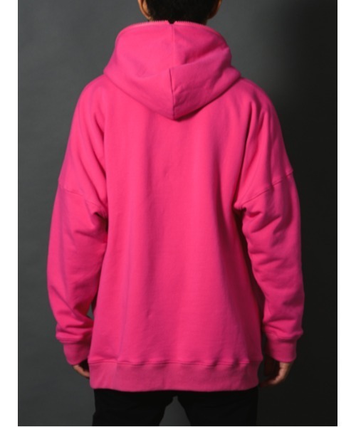 REGIEVO（レジエボ）の「【REGIEVO】ネオンカラー / ハーフジップ プルパーカー（パーカー・メンズ・ピンク/オレンジ/ライム・MEDIUM/LARGE）」の21枚目の写真