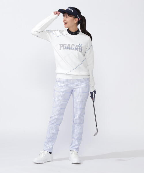 PEARLY GATES TEXBRID ヘリンボンジャガードチェック柄 パンツ PEARLY GATES パンツ 「PEARLY GATES」TEXBRID ヘリンボン