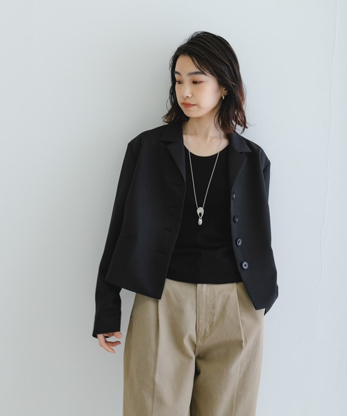 ショートジャケット セール】new basic ボックスショートジャケット（その他アウター