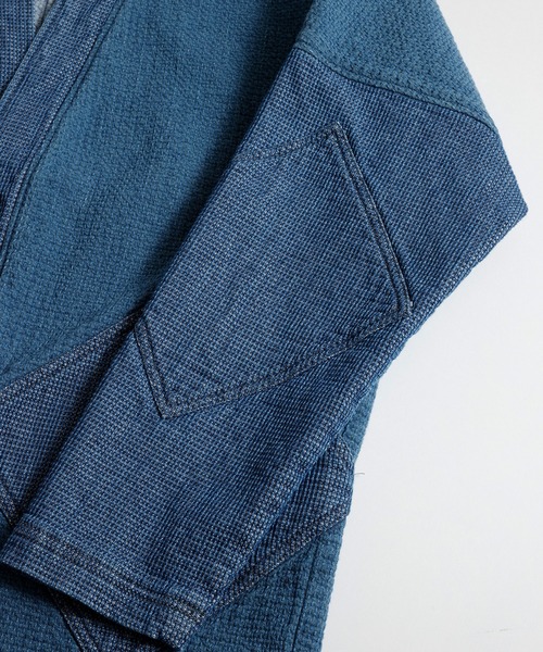 FDMTL（ファンダメンタル）の「FDMTL/ファンダメンタル/DIAMOND SHORT CARDIGAN 3YR WASH（カーディガン/ボレロ・メンズ・インディゴブルー・2/3/4）」の3枚目の写真