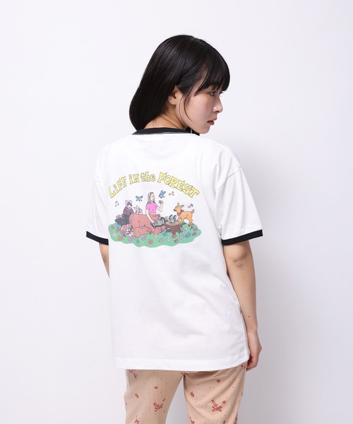 Common Noun(コモン ナウン)の「“HORSE” Midori Nakajima 半袖T(Tシャツ/カットソー・レディース・ブラック/杢グレー/ピンク/イエロー/ホワイト・L/M)」の2枚目の写真