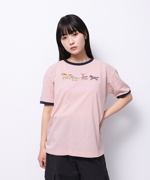 Common Noun(コモン ナウン)の「“HORSE” Midori Nakajima 半袖T(Tシャツ/カットソー・レディース・ブラック/杢グレー/ピンク/イエロー/ホワイト・L/M)」の5枚目の写真