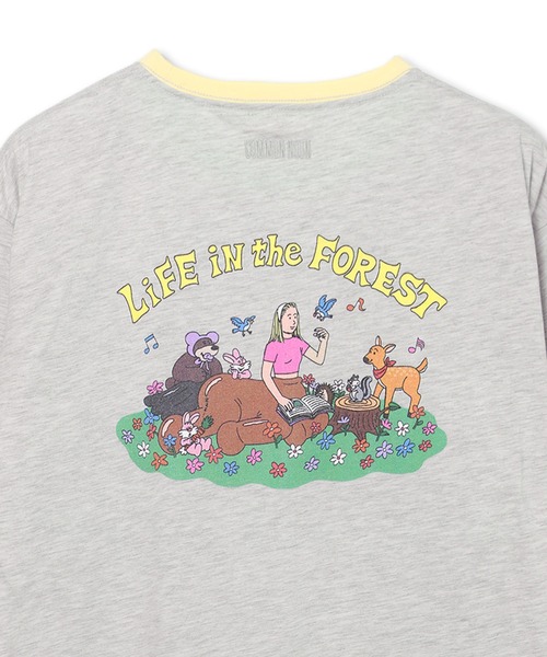 Common Noun(コモン ナウン)の「“HORSE” Midori Nakajima 半袖T(Tシャツ/カットソー・レディース・ブラック/杢グレー/ピンク/イエロー/ホワイト・L/M)」の14枚目の写真
