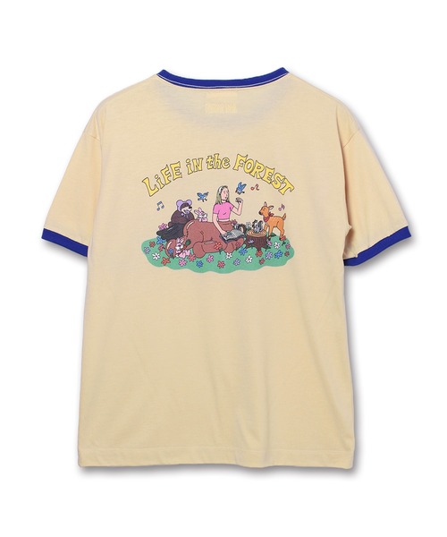 Common Noun(コモン ナウン)の「“HORSE” Midori Nakajima 半袖T(Tシャツ/カットソー・レディース・ブラック/杢グレー/ピンク/イエロー/ホワイト・L/M)」の9枚目の写真