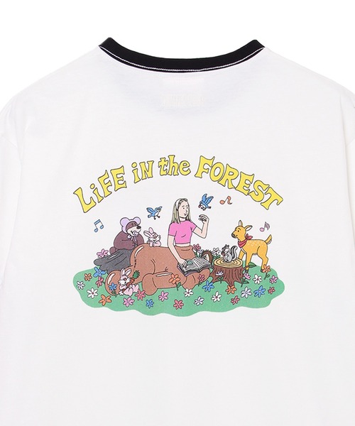 Common Noun(コモン ナウン)の「“HORSE” Midori Nakajima 半袖T(Tシャツ/カットソー・レディース・ブラック/杢グレー/ピンク/イエロー/ホワイト・L/M)」の12枚目の写真