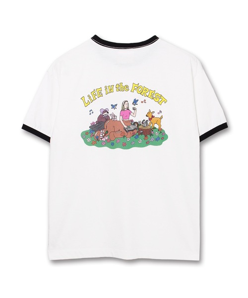 Common Noun(コモン ナウン)の「“HORSE” Midori Nakajima 半袖T(Tシャツ/カットソー・レディース・ブラック/杢グレー/ピンク/イエロー/ホワイト・L/M)」の6枚目の写真