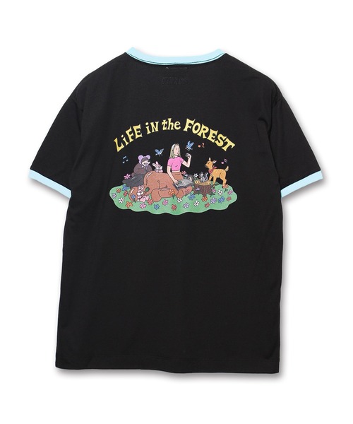 Common Noun(コモン ナウン)の「“HORSE” Midori Nakajima 半袖T(Tシャツ/カットソー・レディース・ブラック/杢グレー/ピンク/イエロー/ホワイト・L/M)」の7枚目の写真