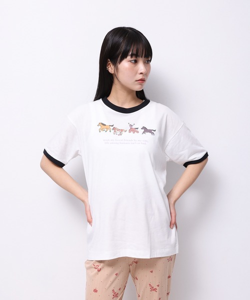 Common Noun(コモン ナウン)の「“HORSE” Midori Nakajima 半袖T(Tシャツ/カットソー・レディース・ブラック/杢グレー/ピンク/イエロー/ホワイト・L/M)」の17枚目の写真