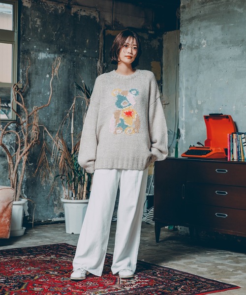 amok（アモク）の「BE@RBRICK KNIT（ニット/セーター・メンズ・ブラック/ホワイト・M/S）」の3枚目の写真