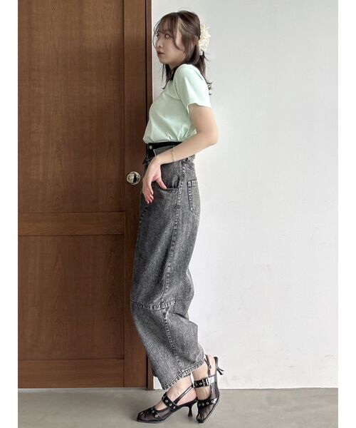 dazzlin（ダズリン）の「Optimistic PrismTシャツ（Tシャツ/カットソー・レディース・ブラック/ミント/ブルー/オフホワイト/ライトグリーン/グリーン/ピンク・FREE）」の17枚目の写真